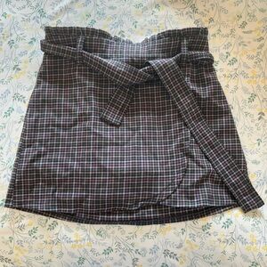 Abercrombie Kids Checkered Mini Skirt with Belt